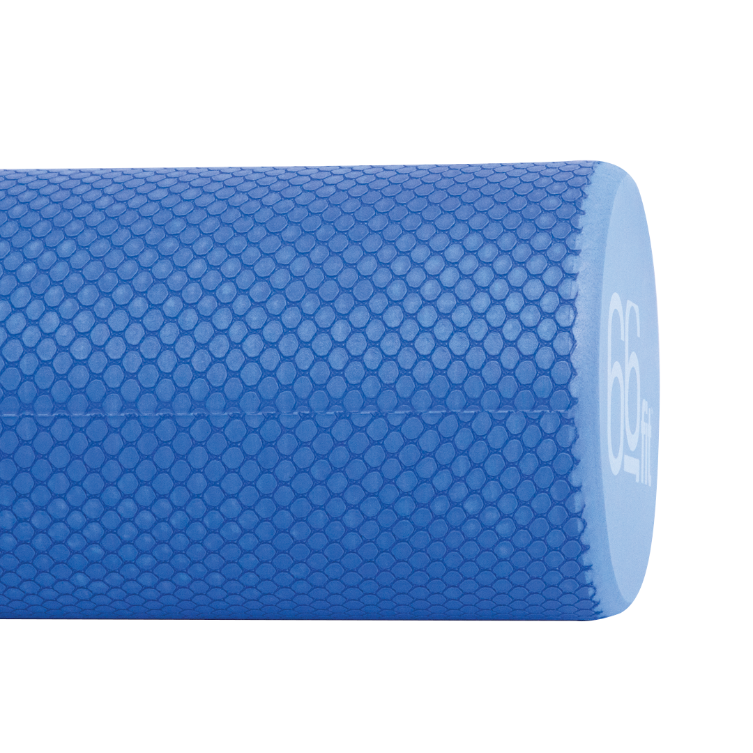 66fit Round Foam Roller With Soft Density - Teal (90cm x 15cm)