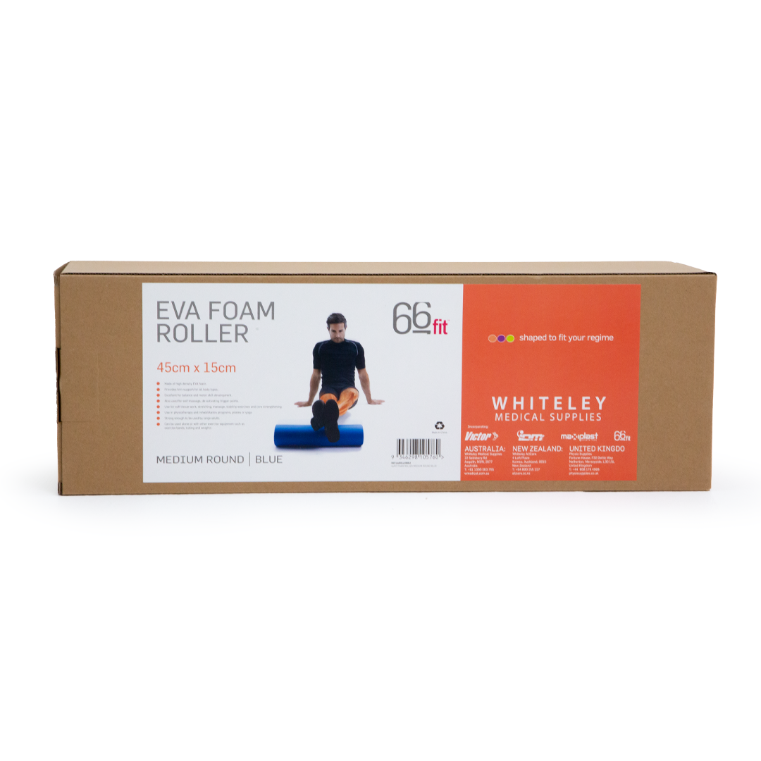 66fit Round Foam Rollers - Medium 45cm