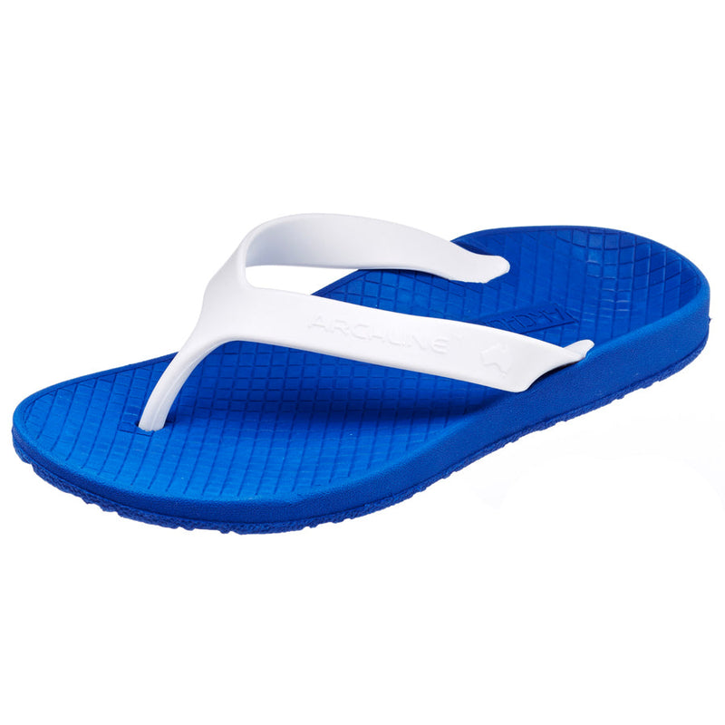 Archline Thongs/Flip Flops - Blue/White