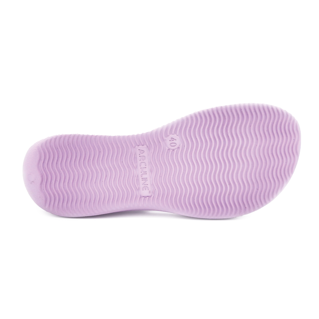 Archline Rebound Orthotic Thongs - Lilac