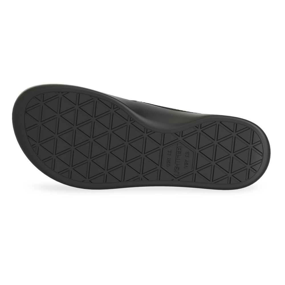 LightFeet Arch Support Flip Flops/Thongs - Black