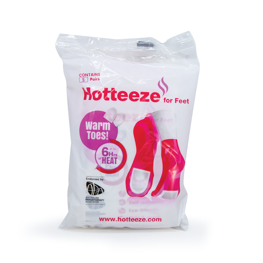 Hotteeze Heat Pad Feet Warmers - Pack of 5 Pairs