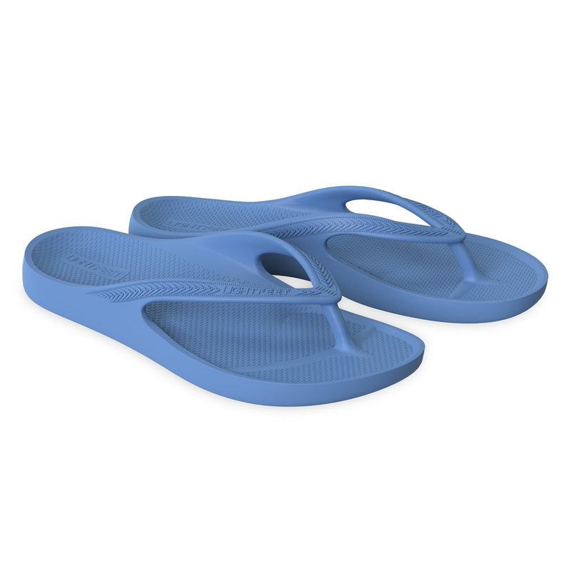LightFeet Arch Support Flip Flops/Thongs - Denim