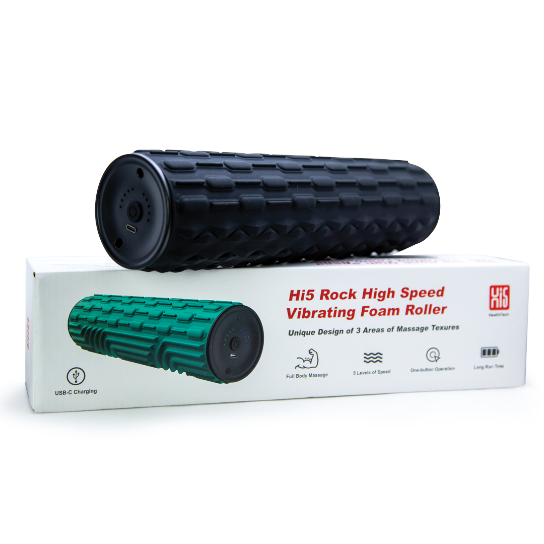 Hi5 Vibrating Foam Roller - Black