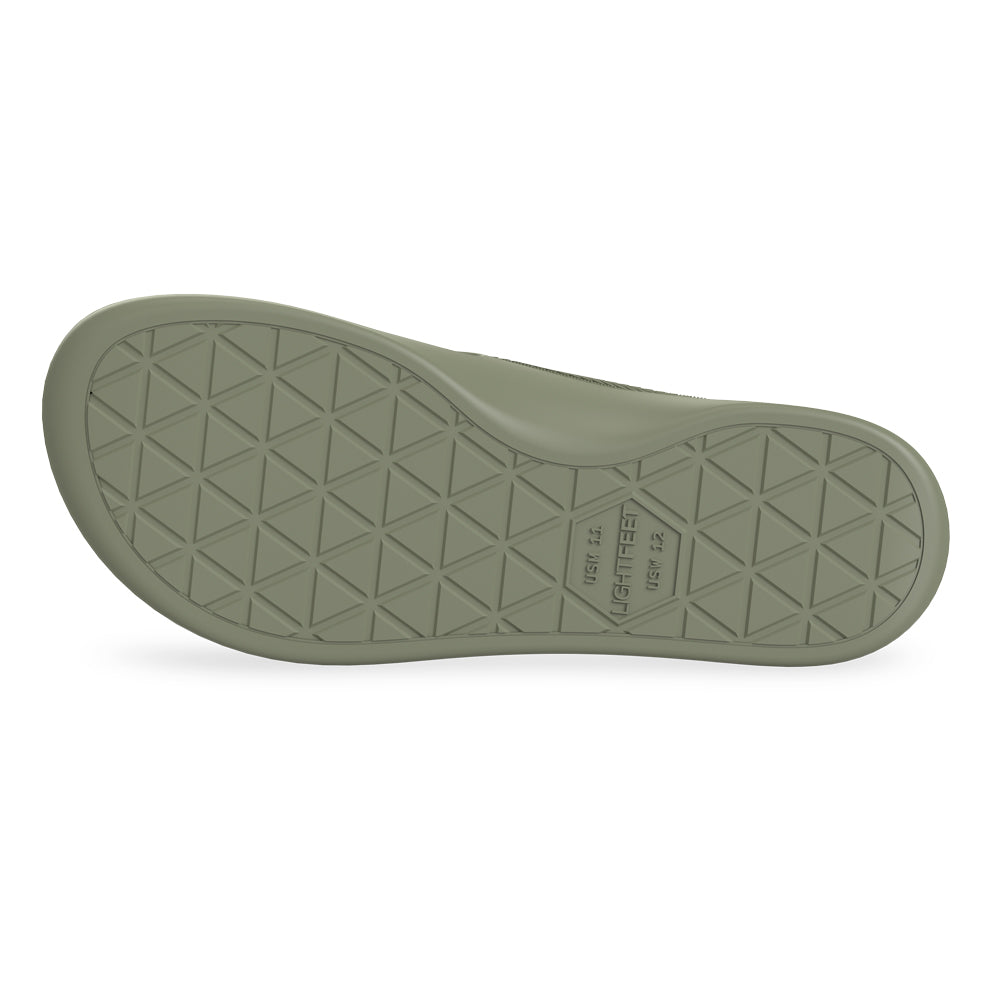 LightFeet Arch Support Flip Flops/Thongs - Khaki