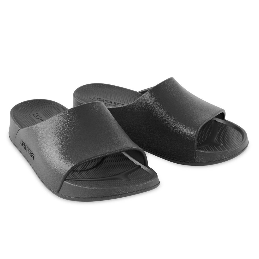 Lightfeet Single Strap Slides - Black