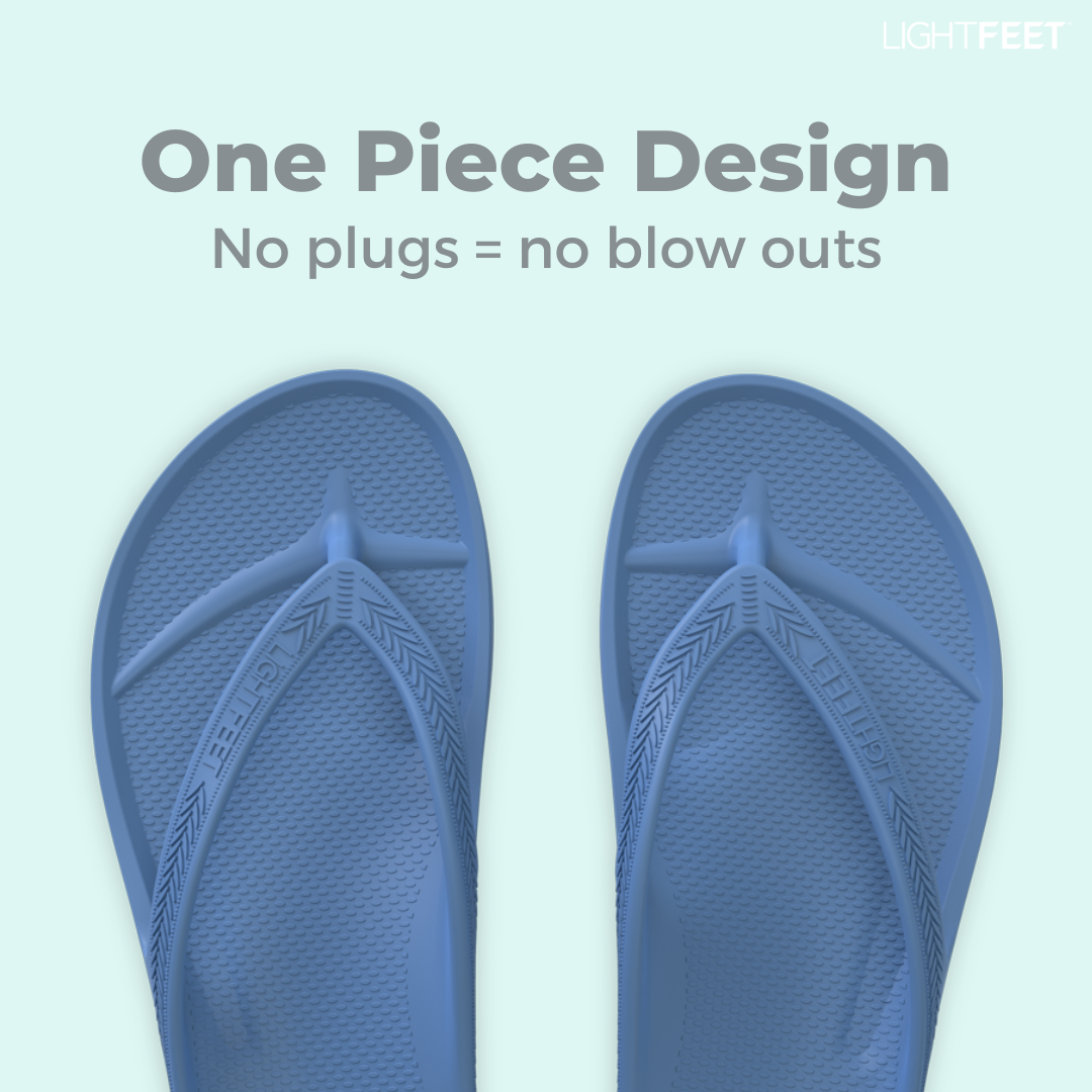 LightFeet Arch Support Flip Flops/Thongs - Navy