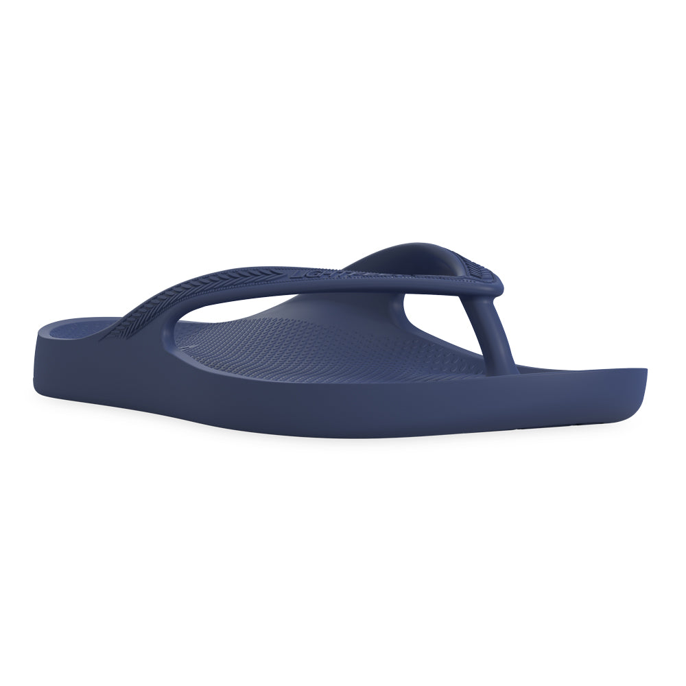 LightFeet Arch Support Flip Flops/Thongs - Navy