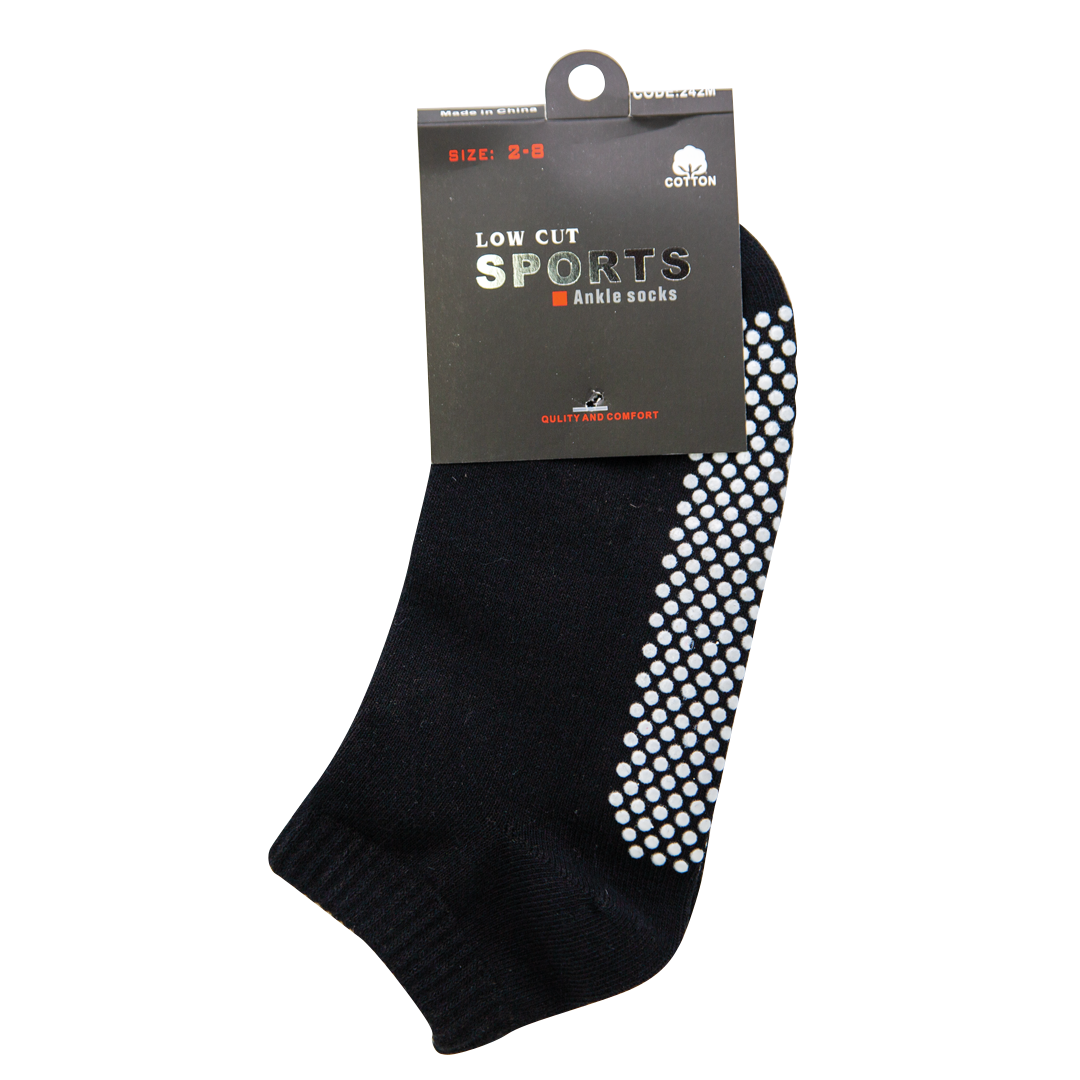 Pilates Yoga Socks Low Cut Black - Pair