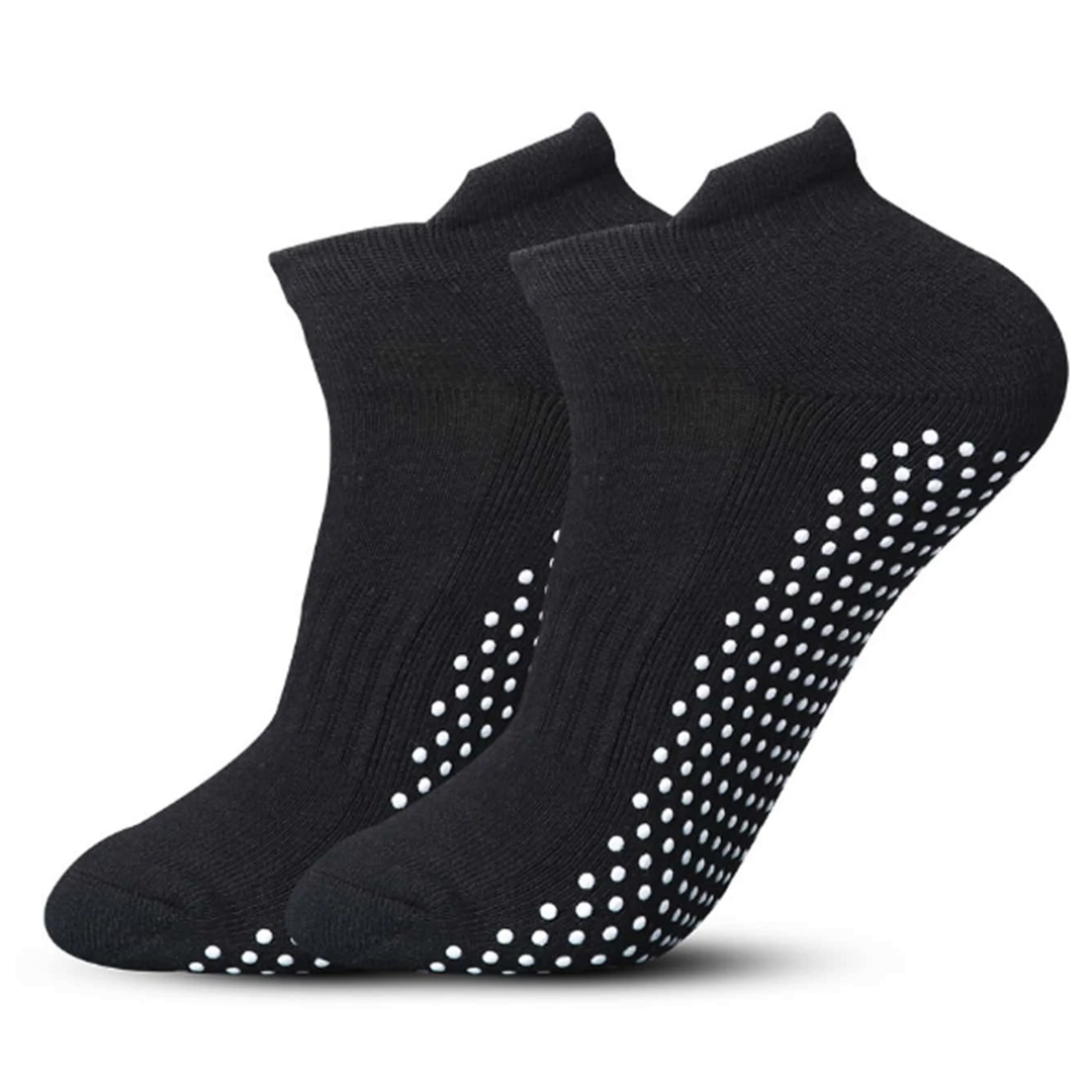 Pilates Yoga Socks Low Cut Black - Pair