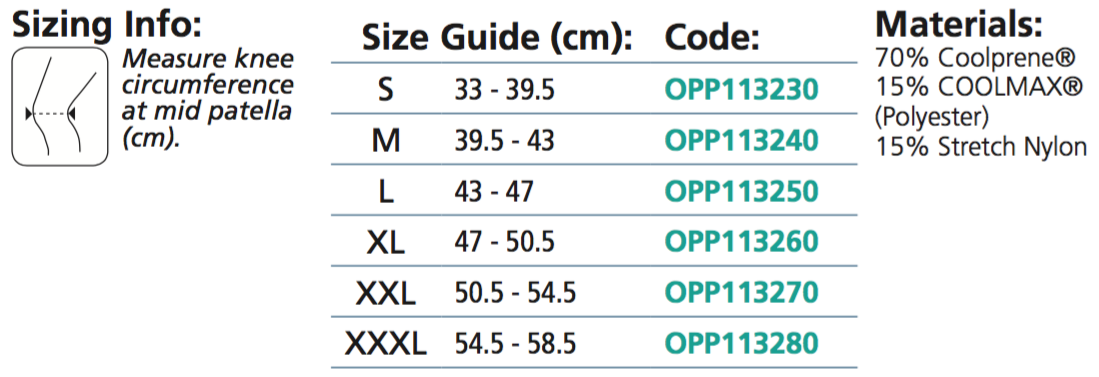 Oppo Contour Knee Support