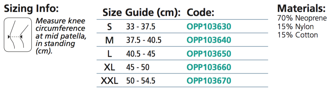 Oppo Multi Orthosis Knee Brace