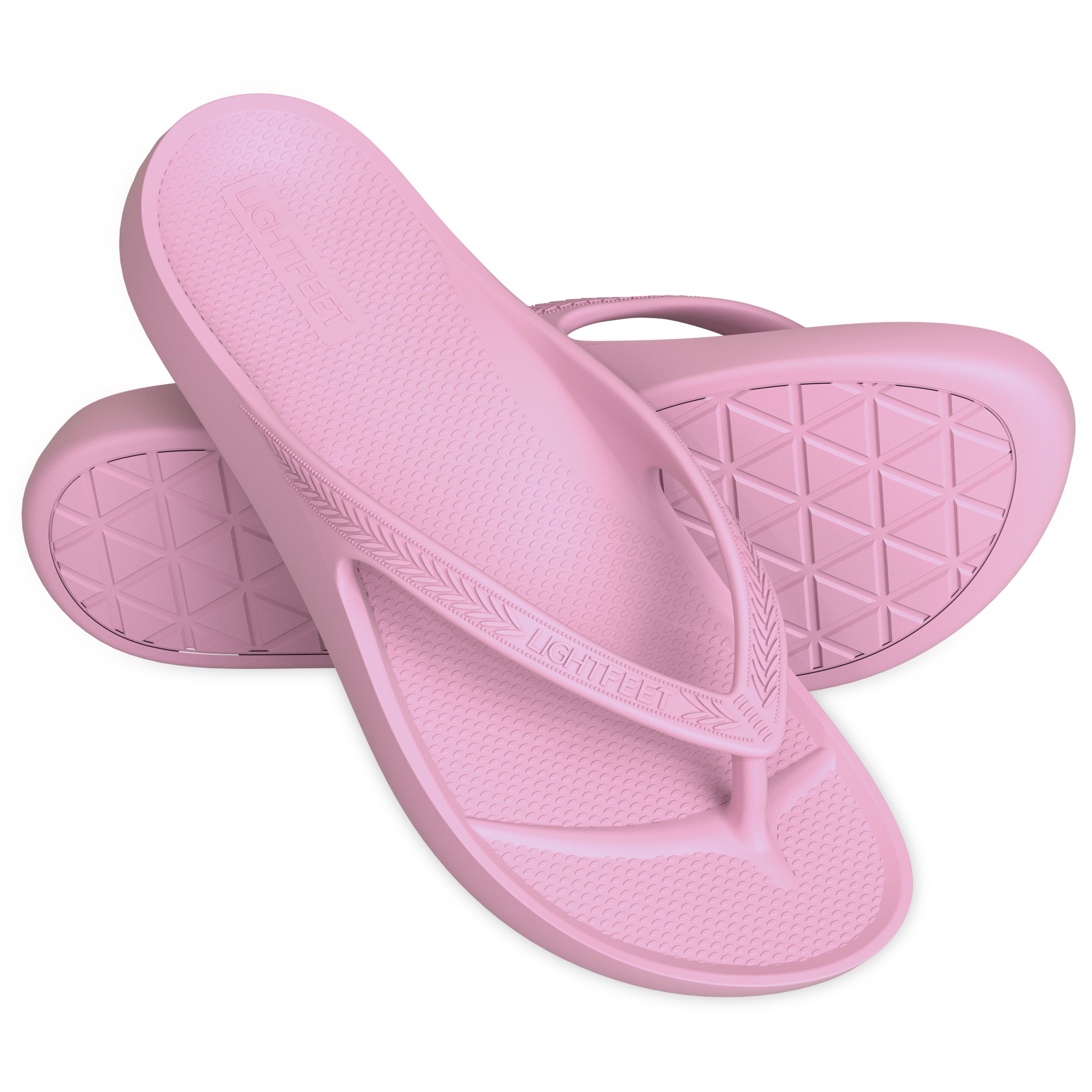 LightFeet Arch Support Flip Flops/Thongs - Pink