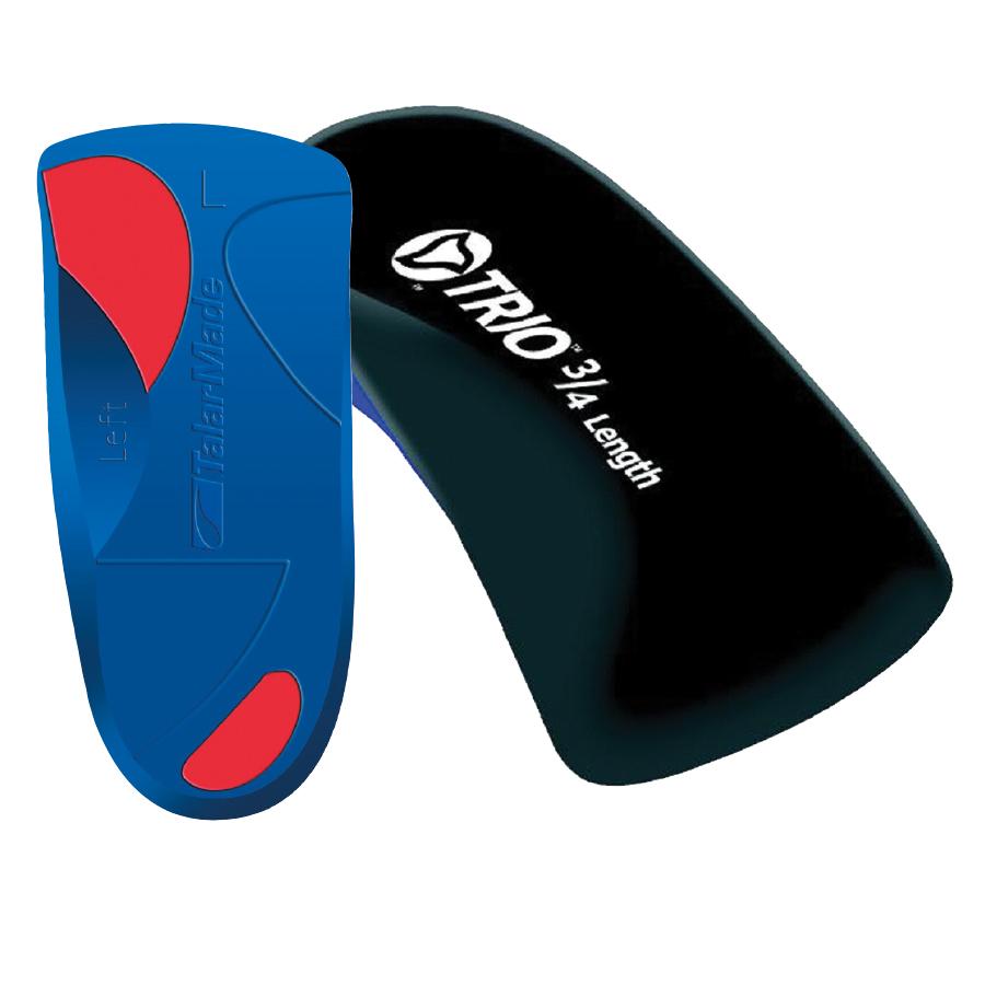 Talarmade Trio Orthotics 3/4 Length - Red - Firm Density